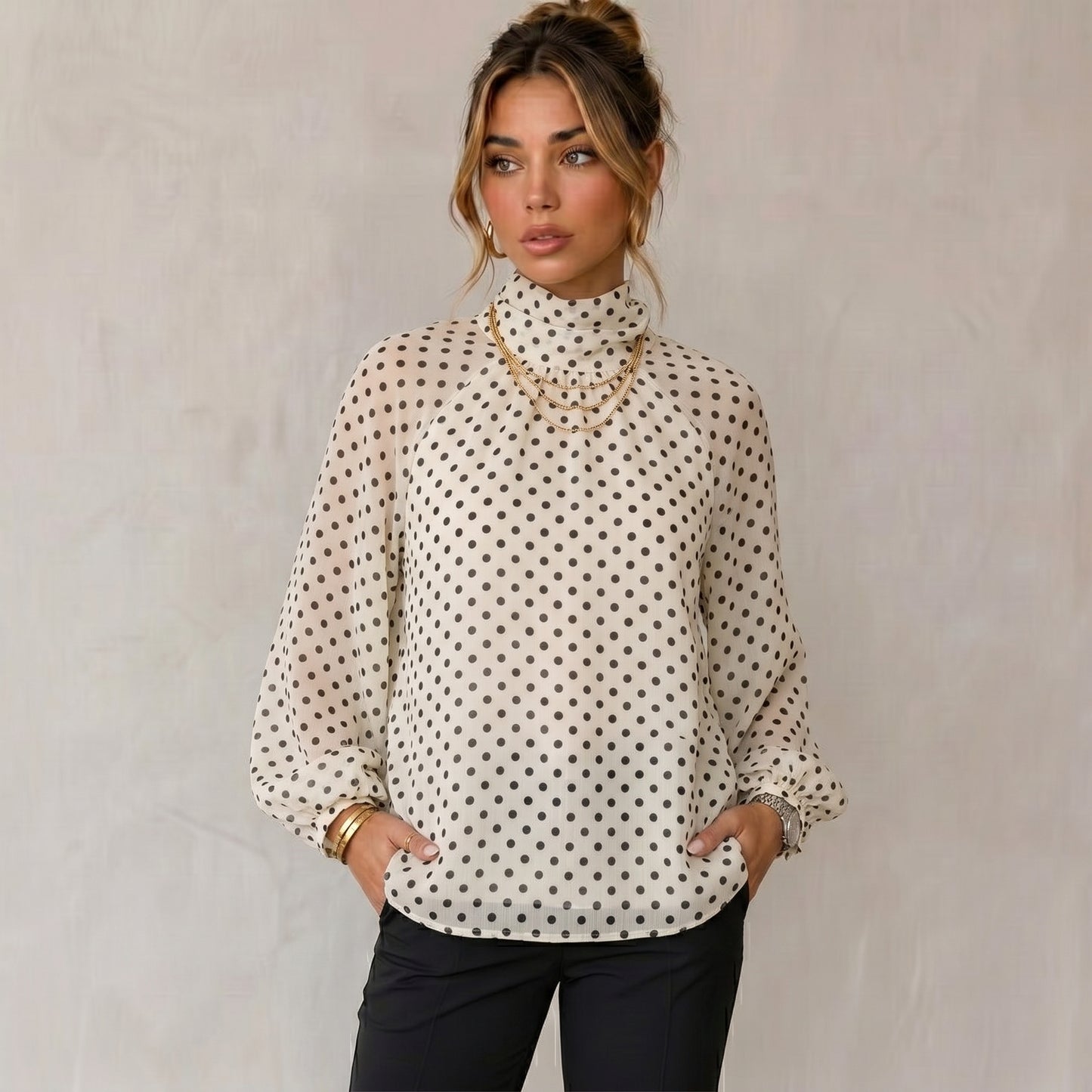 Long Sleeve Top Simple Shirts & Blouses