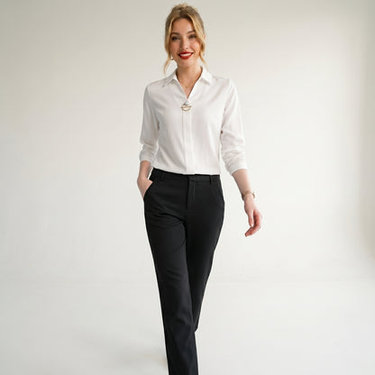 Elegant Chiffon Blouse Shirt Streetwear