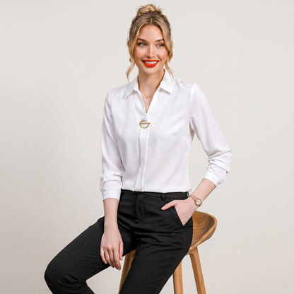 Elegant Chiffon Blouse Shirt Streetwear