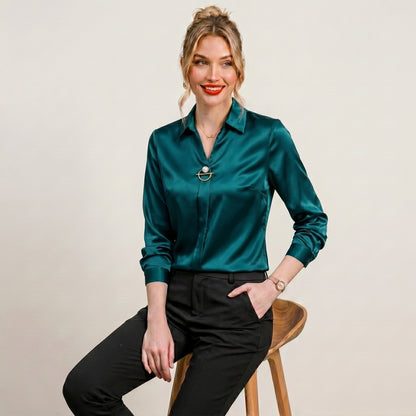 Elegant Chiffon Blouse Shirt Streetwear