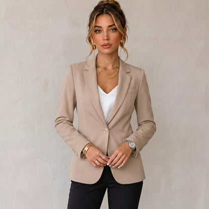 Autumn long sleeved cardigan suit jacket