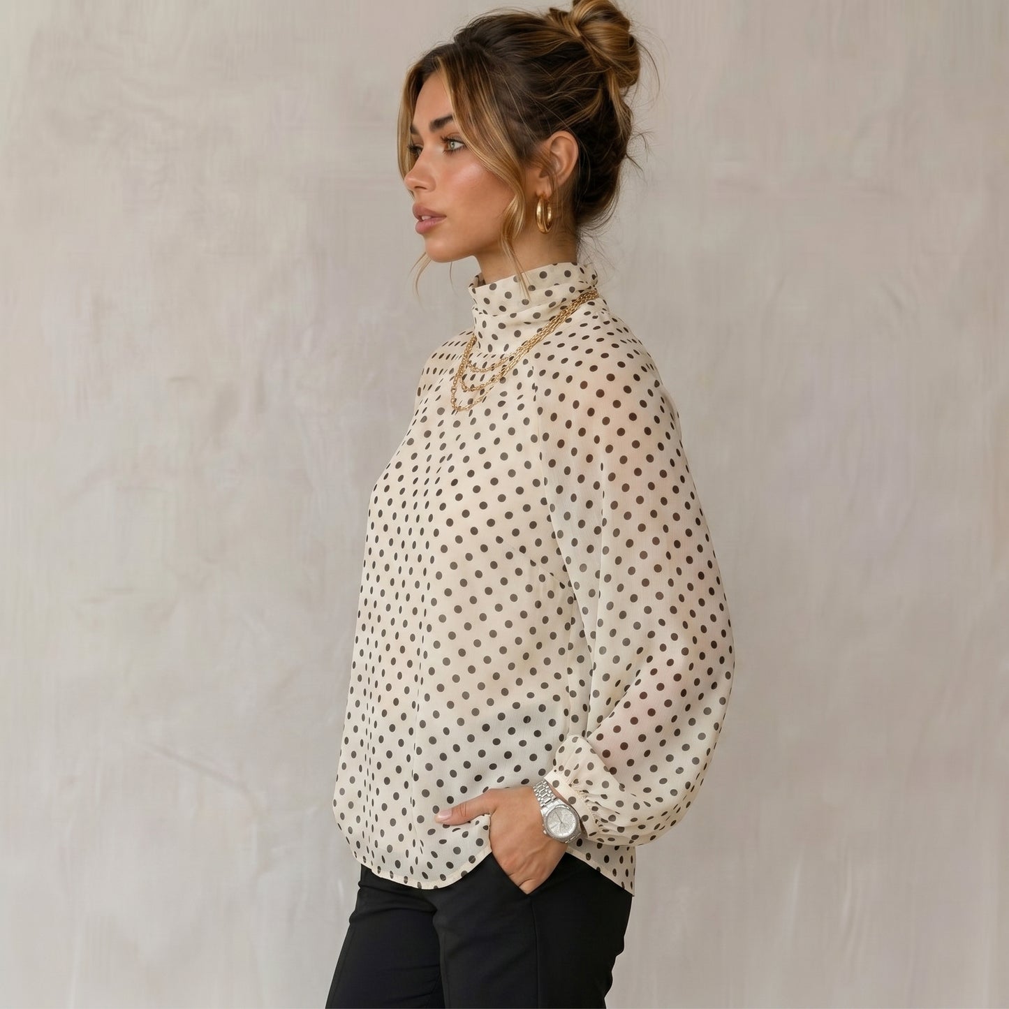 Long Sleeve Top Simple Shirts & Blouses