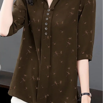 Oversized Printed Casual Fashion Blouse
