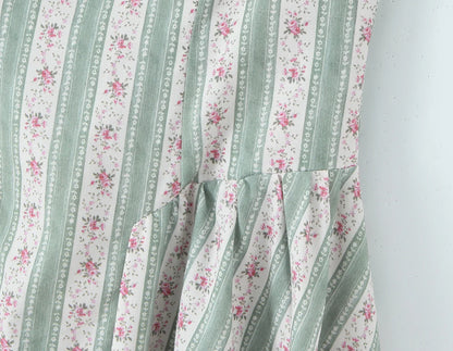 Emerald Bloom Floral Midi Dress