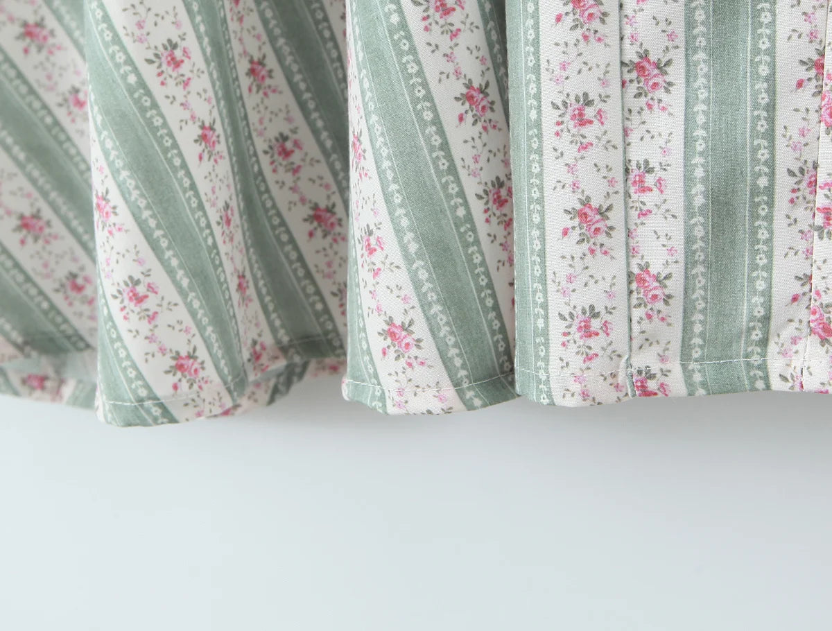 Emerald Bloom Floral Midi Dress
