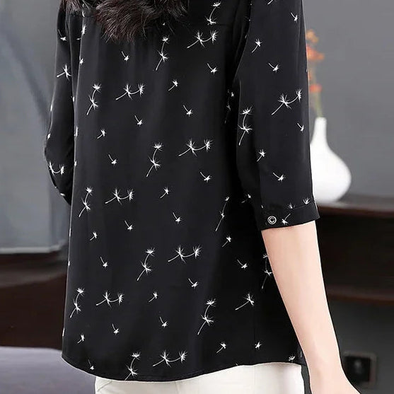 Oversized Printed Casual Fashion Blouse