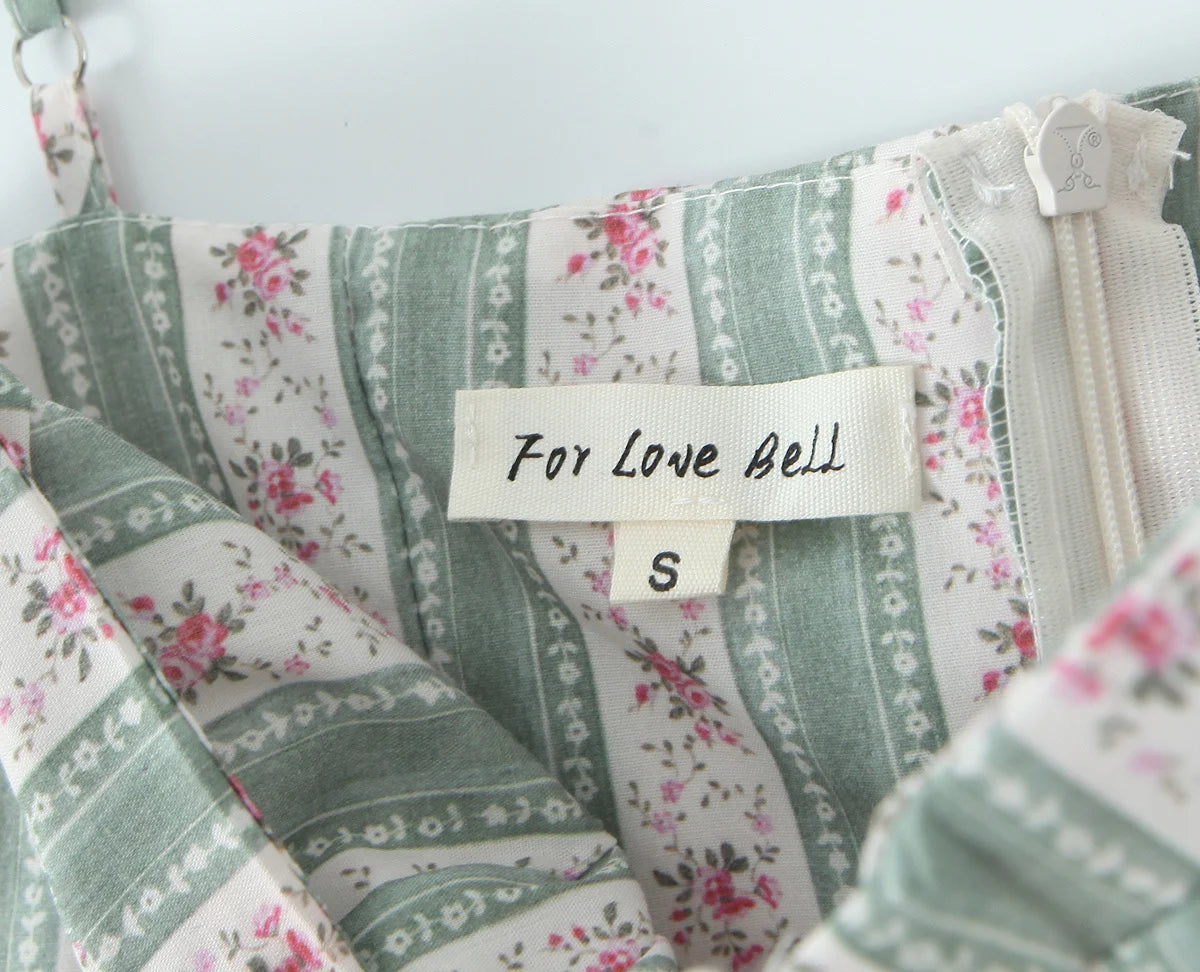 Emerald Bloom Floral Midi Dress