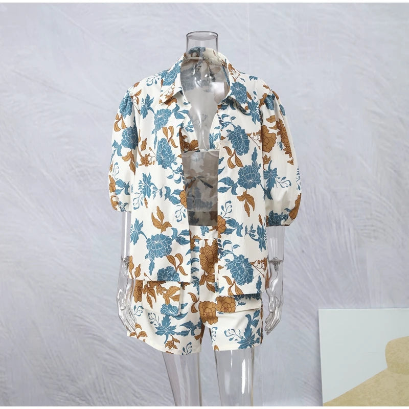 Summer Casual Streetwear Short Sets
