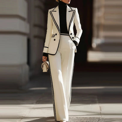 Long Sleeve Blazer&Suits Pants Sets