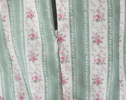Emerald Bloom Floral Midi Dress