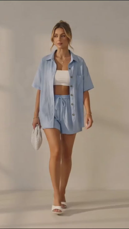 Casual Loose Short Pants Sets